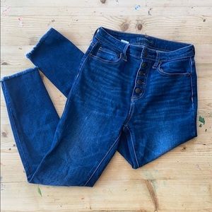 Aeropostale sz 2 super high rise crop jeans